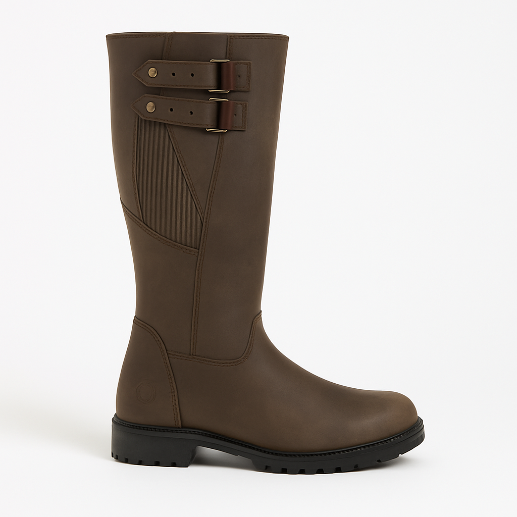 Woodland BLAKE Mens Waxy Leather Country Boots Dark Brown