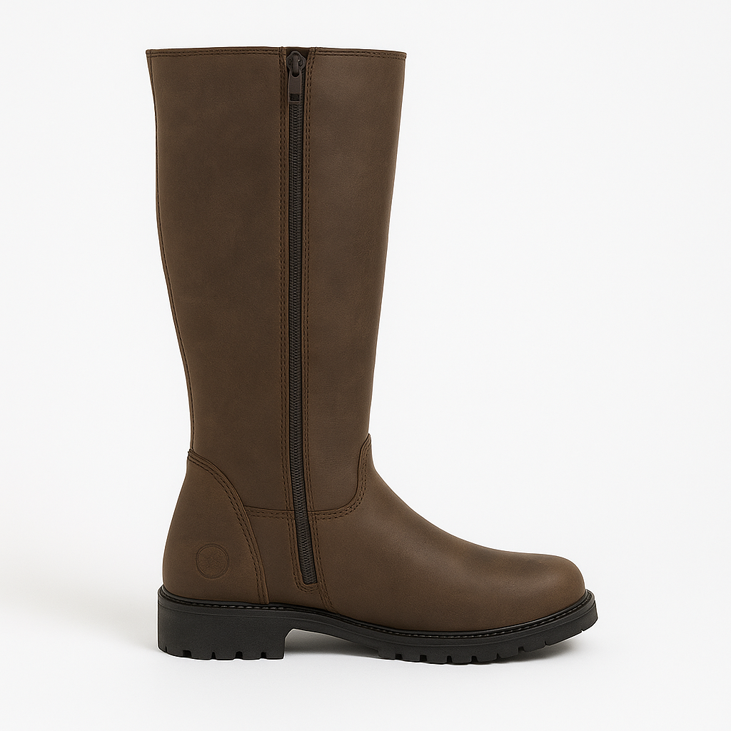 Woodland BLAKE Mens Waxy Leather Country Boots Dark Brown