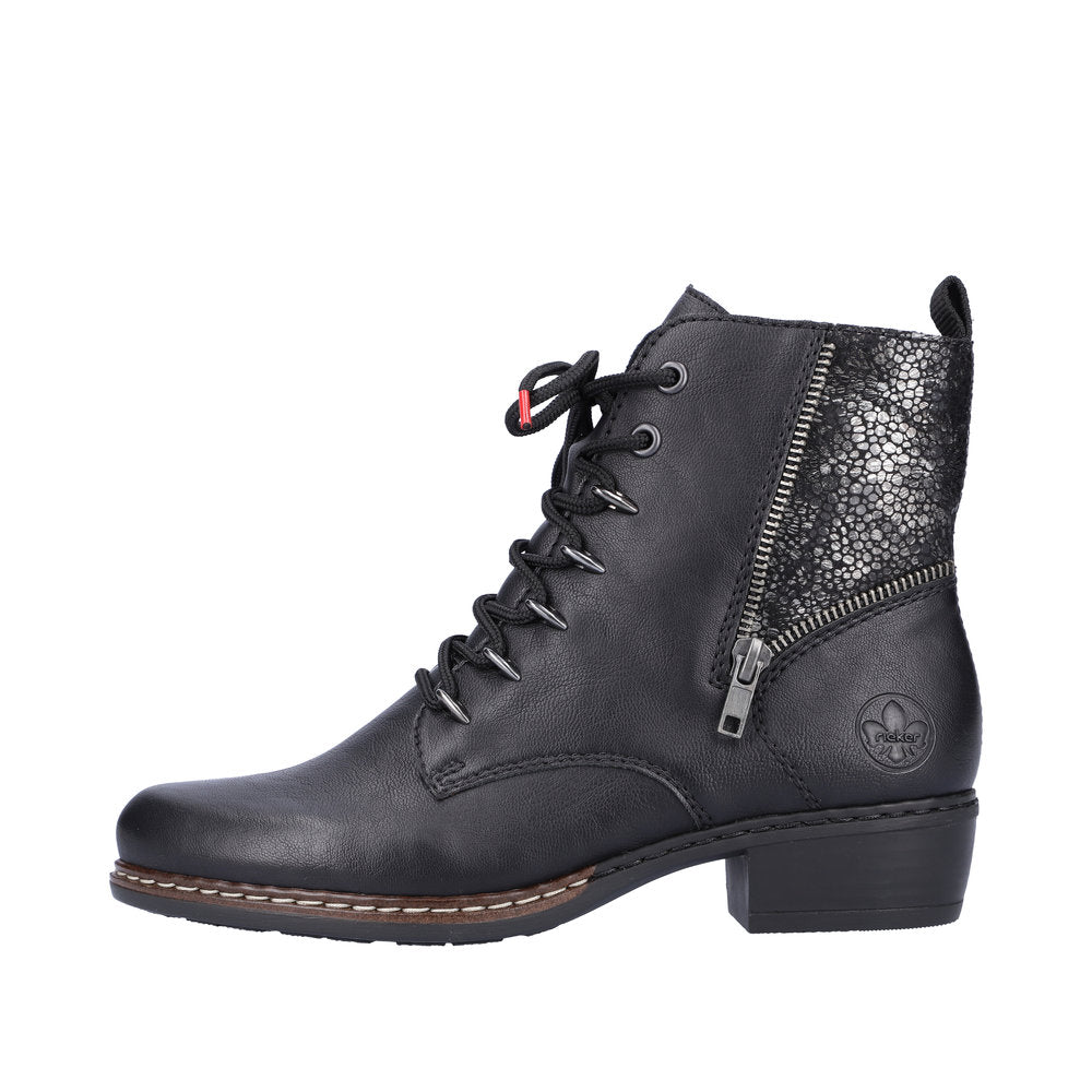 Rieker Y0800-00 Womens Boots Black