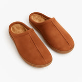 Zedzzz ALEX Mens Microfibre Mule Slippers Tan