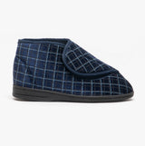 Zedzzz BERTIE Mens Boot Slippers Navy