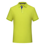Men’s Solid Color Polo Collar Casual T-Shirt – Classic Slim Fit, Breathable Cotton