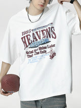 Men's Plus Size Graphic Round Neck Half Sleeve T-Shirt