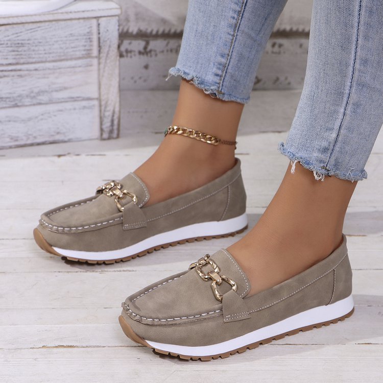 Fashion Round Toe Slip-on Platform Fashion Casual Women's Shoes