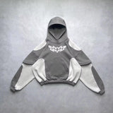 American Y2K Retro Contrast Street Hoodie – Trendy 3D Effect vintage style hoodie