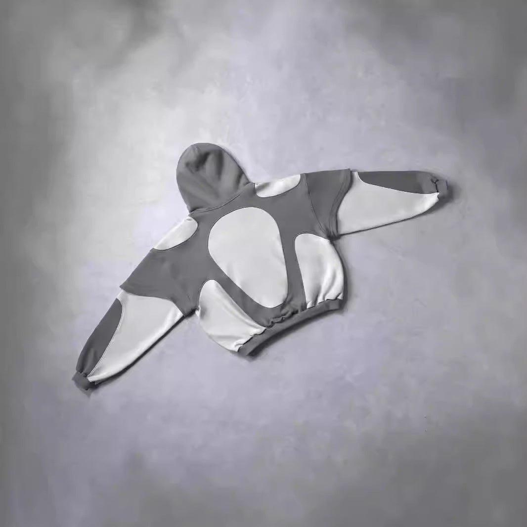 American Y2K Retro Contrast Street Hoodie – Trendy 3D Effect vintage style hoodie