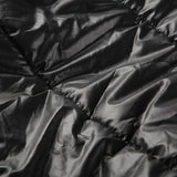 Mechanical Style Off-Shoulder Zipper Cotton Jacket