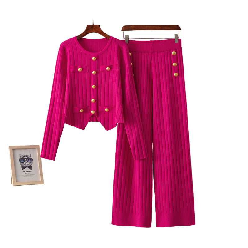 Women’s Classic Woolen Suit – Fashionable Slim Fit, Elegant All-Match Design