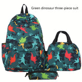 3pcs Casual Shoulder Backpack Set, New Fashionable Simple Large Capacity Lightweight Casual Backpack