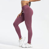Women's Sports Fitness Pants Seamless Hip Raise High Waist Yoga Pants