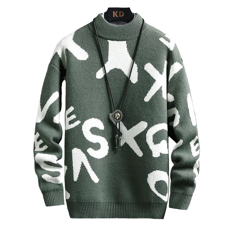 Men's Fashion Half Turtleneck Sweater