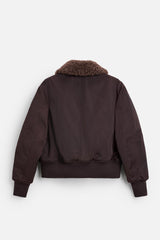 Men's Stand-Up Collar Cotton-Padded Coat – Dark Purple Winter Jacket