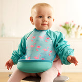 Weaning Bib with Sleeves - Flamingos UltraBib