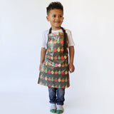 Wipeezee Apron - Child's size - Grey Happy Fruit