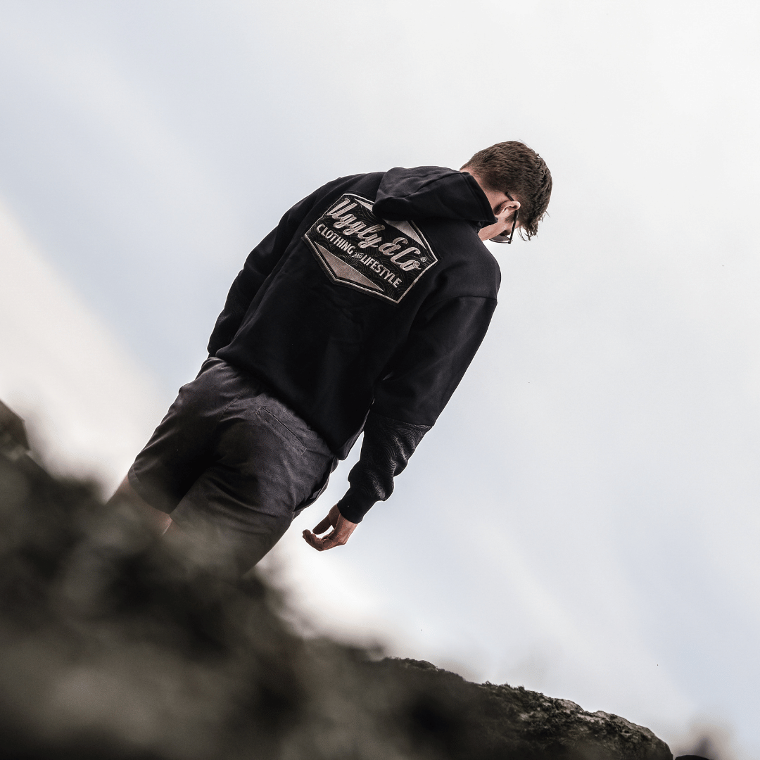 Black Surf Diamond Hoodie