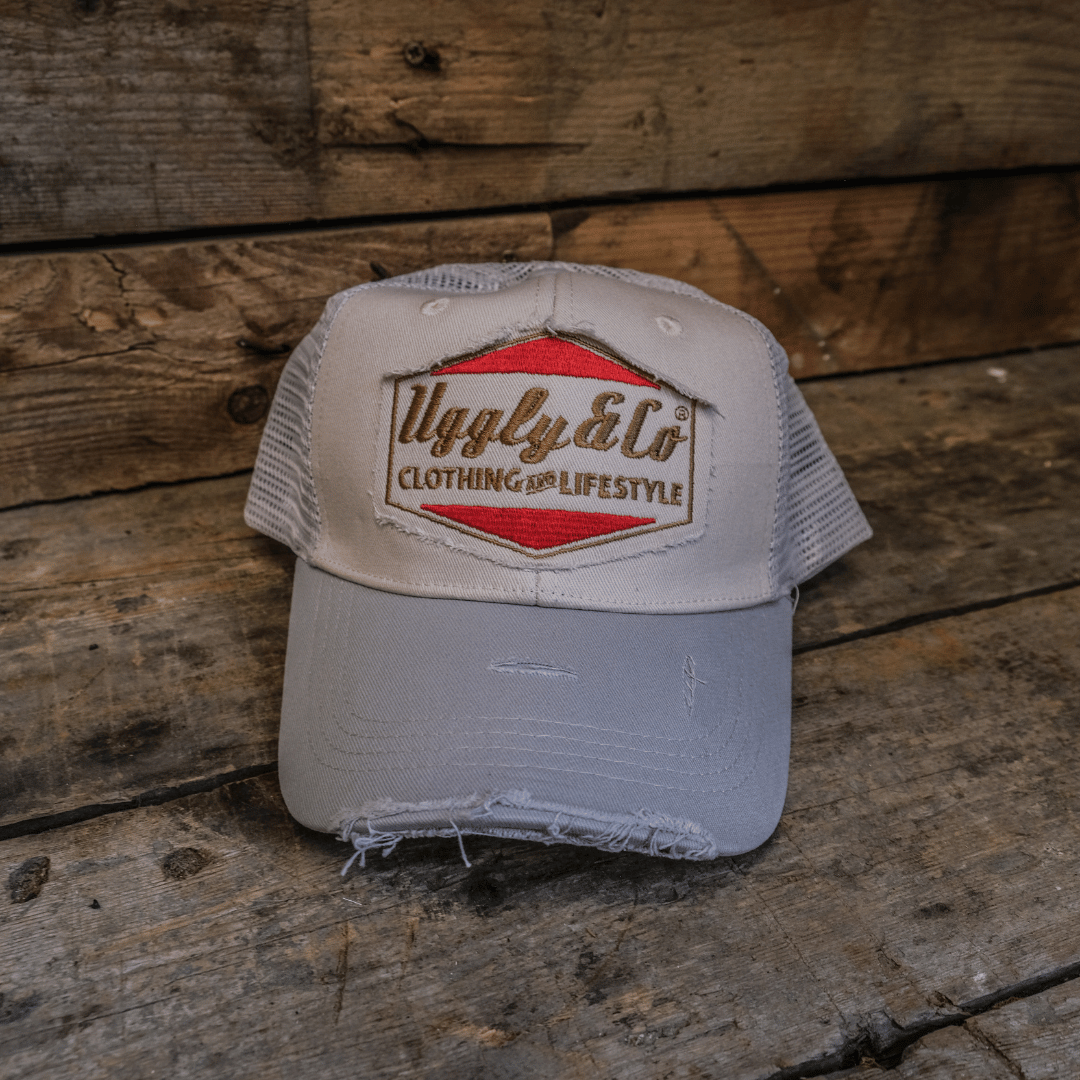 Silver & Grey Diamond Cap