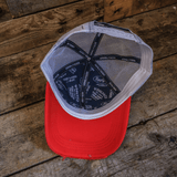 Blue & Red Diamond Cap