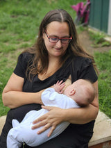 Black Cotton Breastfeeding Dress