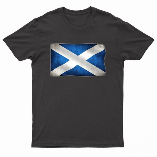 Adults Scotland Printed Scottish Flag T-Shirt