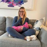 Blue Luxurious Cotton Breastfeeding Loungewear
