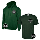 Uneek Hoodie & T-Shirts Bundle - 7 Items