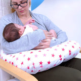 Breast Feeding Maternity Nursing Pillow - Little Star Pink