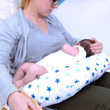 Breast Feeding Nursing Pillow - Little Blue Star (COVER ONLY)