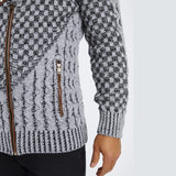 Men's Winter Sweater Casual Long Sleeve Knitted Sweater Turtleneck Zipper Cardigan Sweaters High Collar Knitwears Men's Coat 3XL