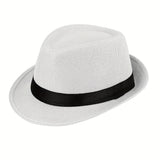 Vintage Trilby Gangster Straw Hats