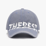 Letter Graffiti Curved Brim Soft Top Cap