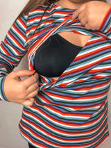 Cara Stripe Breastfeeding Top