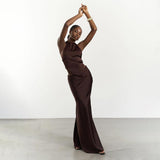 Hollow-Out Bodycon Maxi Skirt – Elegant