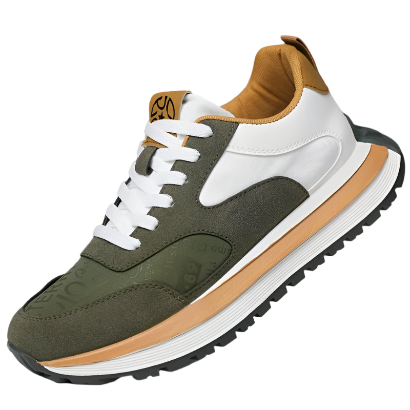 Men's Casual Sneakers - Comfortable, Non-Slip, Lace-Up Shoes with Embossed "TEAM" Design