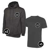 Uneek Hoodie & T-Shirts Bundle - 7 Items