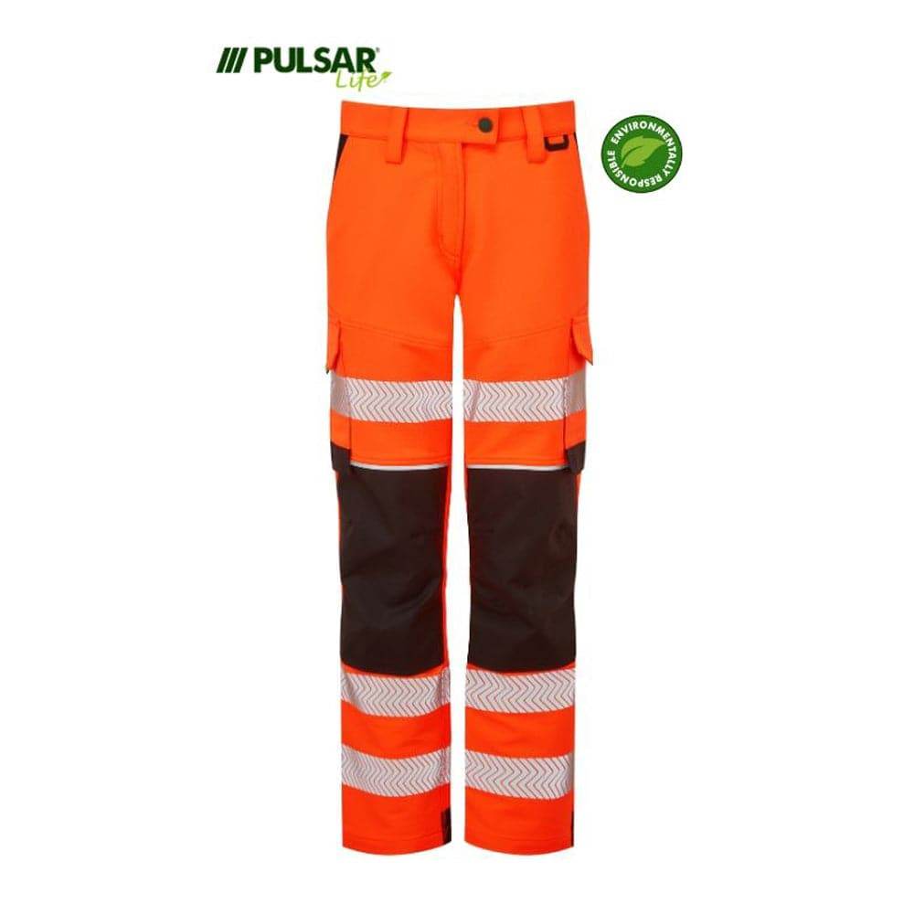 PULSAR® LIFE LFE972 GRS Women's Stretch Hi-Vis Combat Trouser Orange