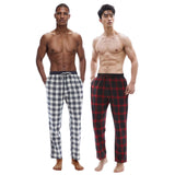 Men's Lightweight Cotton Flannel Pyjama Bottoms - Pack of 2