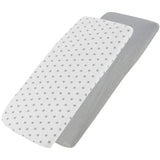 Crib Jersey Fitted Sheets 100% Cotton 40x90cm - Pack Of 2 - Fits All Models