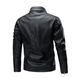 Spring And Autumn Cross-border Casual Men's Leather Clothing Stitching Motorcycle Retro Fashion Leather Jacket Coat