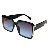 1 Pair of Oversized Frame Rectangular Fashionable Women's Glasses