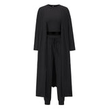 Women's Knitted Slim-fit Temperament Vest And Trousers Sports Suit