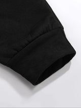 Men’s “STAY HUSTLE HARD” Long Sleeve T-Shirt & Jogger Set – 2-Piece Casual Outfit with Bold Print, Stretch Fabric, and Elastic Waistband for Spring/Fall