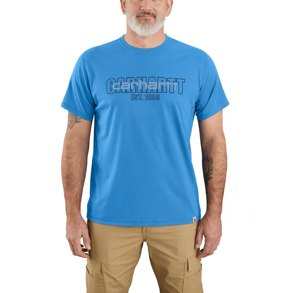 Carhartt 106653 Force Relaxed Fit Mid-Weight Short Sleeve Logo Graphic T-Shirt