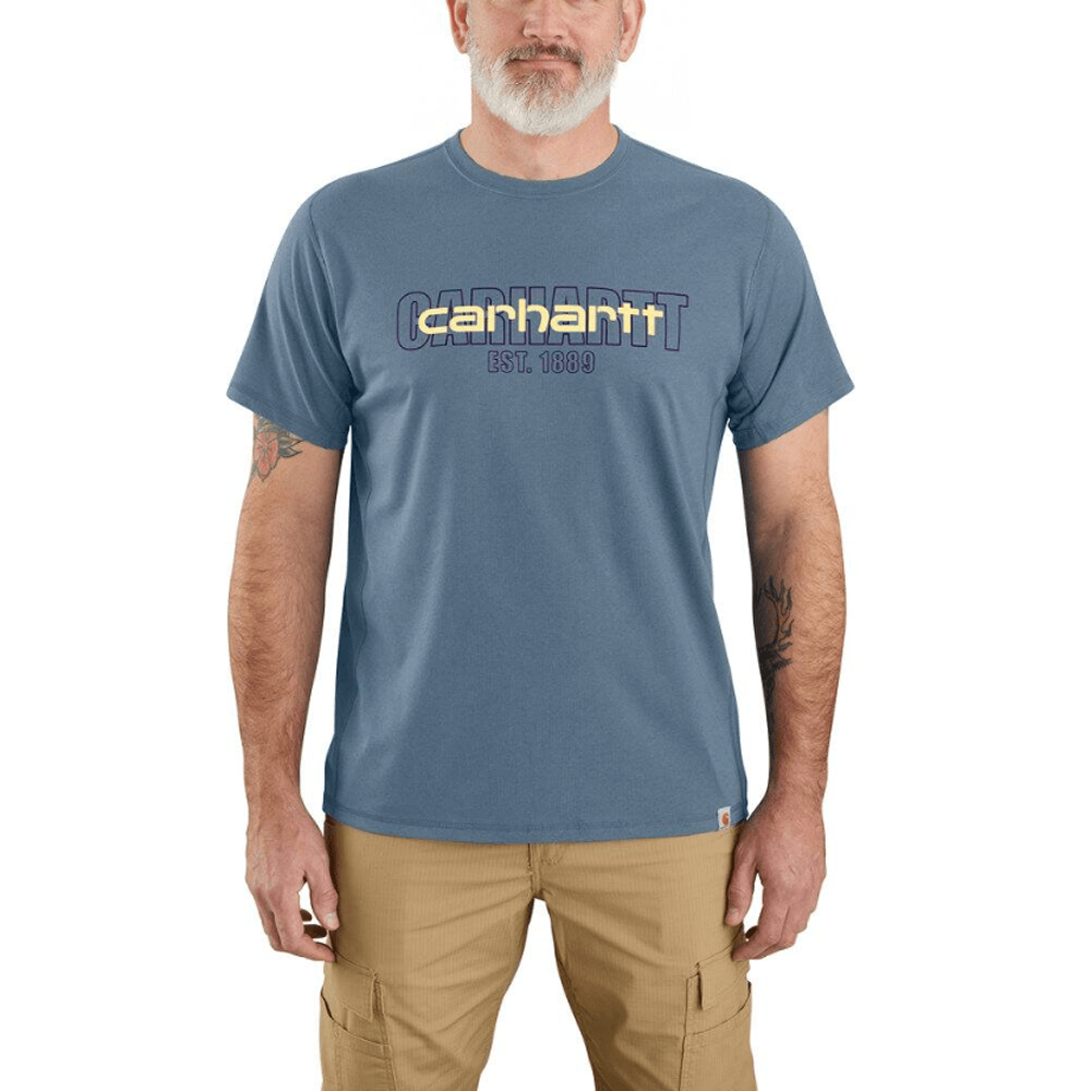 Carhartt 106653 Force Relaxed Fit Mid-Weight Short Sleeve Logo Graphic T-Shirt