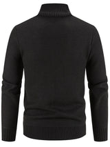 Men's Plus Size Quilted Knit Bomber Jacket with Stand Collar