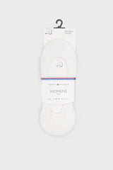 Tommy Hilfiger 2 Pack Womens Ballerina  Socks White