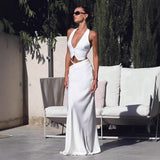 Hollow-Out Bodycon Maxi Skirt – Elegant