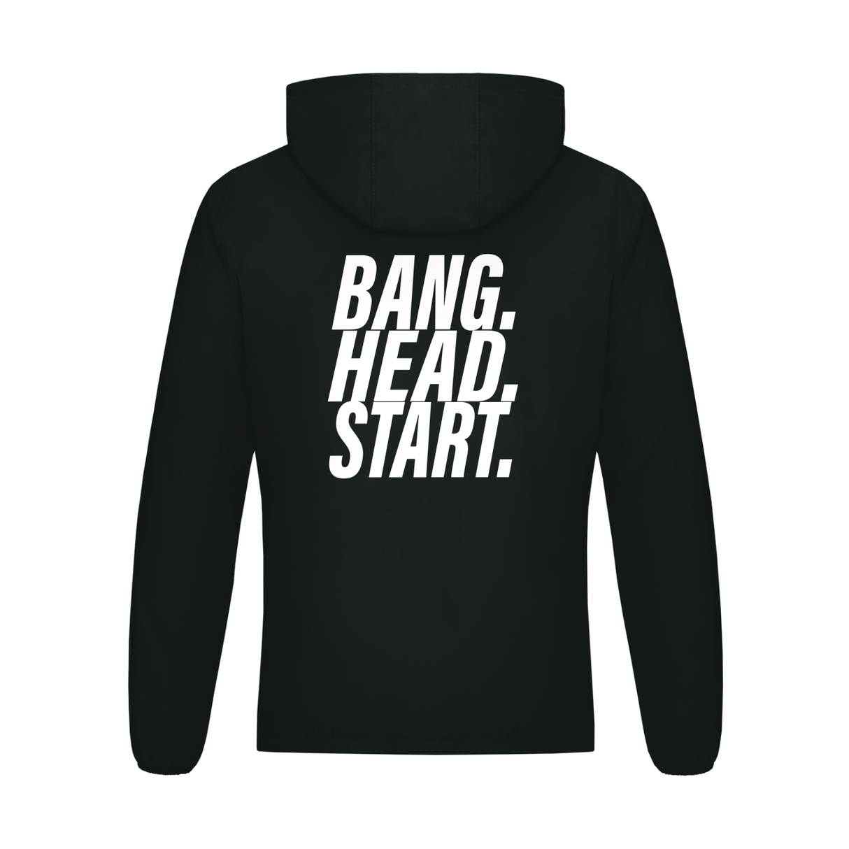 Soft Hooded Sports Jacket - Bang.Head.Strat - blk/wht