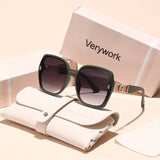 Verywork Women'S Classic Retro Rectangular Fashion Glasses