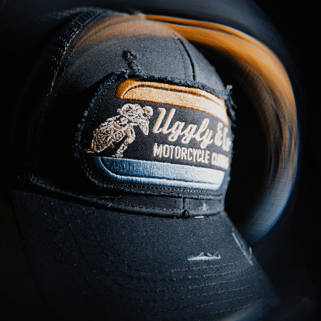 Black Flattrack Cap