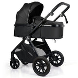 For Your Little One Cruise 3 In 1 Travel System With i-Size Car Seat - Eclipse Black (Free Cupholder / Seat Liner Included!)